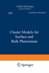 book Cluster Models for Surface and Bulk Phenomena