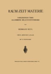 book Raum · Zeit · Materie: Vorlesungen über Allgemeine Relativitätstheorie