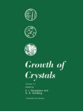 book Growth of Crystals