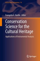 book Conservation Science for the Cultural Heritage: Applications of Instrumental Analysis