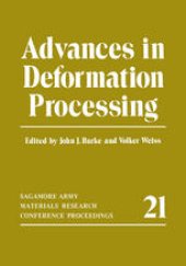 book Advances in Deformation Processing