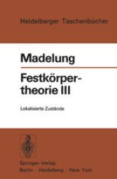 book Festkörpertheorie III: Lokalisierte Zustände