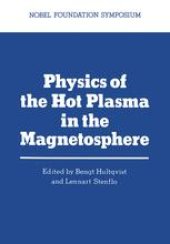 book Physics of the Hot Plasma in the Magnetosphere