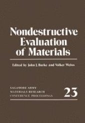 book Nondestructive Evaluation of Materials