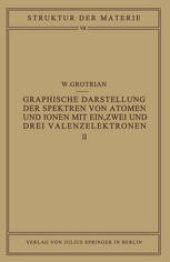 book Graphische Darstellung der Spektren von Atomen und Ionen mit ein, zwei und drei Valenzelektronen: Zweiter Teil