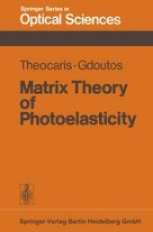 book Matrix Theory of Photoelasticity