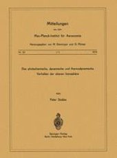 book Das Photochemische, Dynamische und Thermodynamische Verhalten der Oberen Ionosphäre