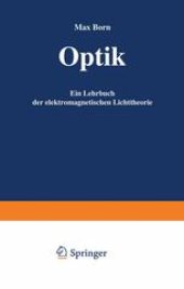 book Optik: Ein Lehrbuch der elektromagnetischen Lichttheorie