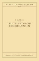 book Lichtelektrische Erscheinungen