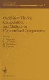 book Oscillation Theory, Computation, and Methods of Compensated Compactness