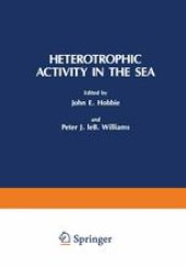 book Heterotrophic Activity in the Sea