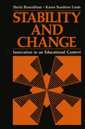 book Stability and Change: Innovation in an Educational Context