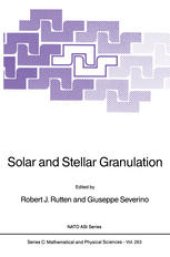 book Solar and Stellar Granulation