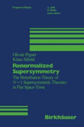 book Renormalized Supersymmetry: The Perturbation Theory of N = 1 Supersymmetric Theories in Flat Space-Time