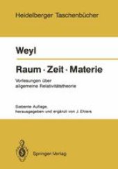 book Raum · Zeit · Materie: Vorlesungen über allgemeine Relativitätstheorie