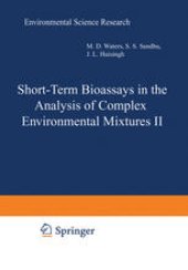 book Short-Term Bioassays in the Analysis of Complex Environmental Mixtures II