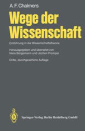 book Wege der Wissenschaft: Einführung in die Wissenschaftstheorie