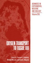 book Oxygen Transport to Tissue XIII