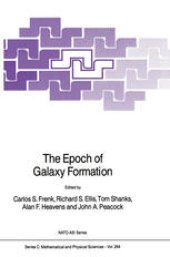 book The Epoch of Galaxy Formation