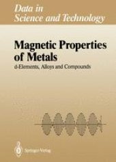 book Magnetic Properties of Metals: d-Elements, Alloys and Compounds