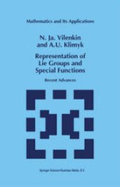 book Representation of Lie Groups and Special Functions: Recent Advances