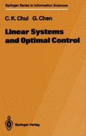 book Linear Systems and Optimal Control