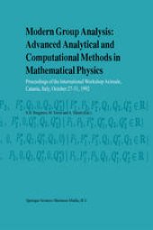 book Modern Group Analysis: Advanced Analytical and Computational Methods in Mathematical Physics: Proceedings of the International Workshop Acireale, Catania, Italy, October 27–31, 1992