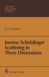 book Inverse Schrödinger Scattering in Three Dimensions