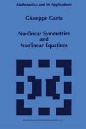 book Nonlinear Symmetries and Nonlinear Equations