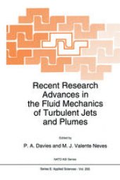 book Recent Research Advances in the Fluid Mechanics of Turbulent Jets and Plumes