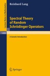 book Spectral Theory of Random Schrödinger Operators: A Genetic Introduction