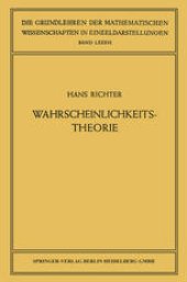 book Wahrscheinlichkeitstheorie