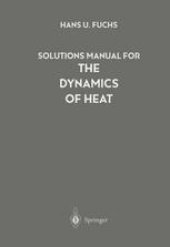 book Solutions Manual for The Dynamics of Heat