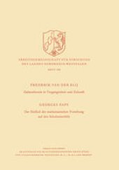 book Zahlentheorie in Vergangenheit und Zukunft. Der Einfluß der mathematischen Forschung auf den Schulunterricht