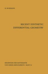 book Recent Synthetic Differential Geometry