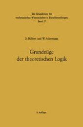 book Grundzüge der theoretischen Logik