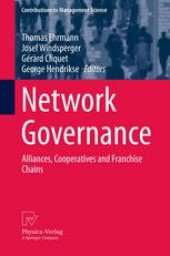 book Network Governance: Alliances, Cooperatives and Franchise Chains