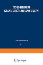 book Gesammelte Abhandlungen: Erster Band Zahlentheorie