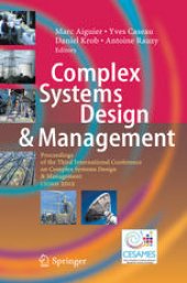 book Complex Systems Design & Management: Proceedings of the Third International Conference on Complex Systems Design & Management CSD&M 2012