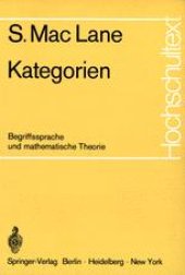 book Kategorien: Begriffssprache und mathematische Theorie