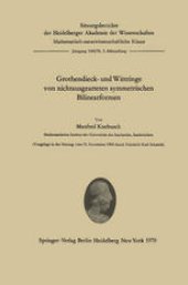 book Grothendieck- und Wittringe von nichtausgearteten symmetrischen Bilinearformen