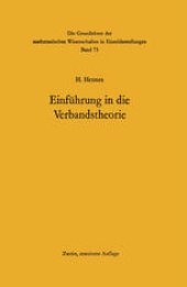 book Einführung in die Verbandstheorie