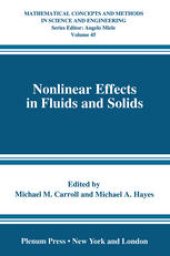 book Nonlinear Effects in Fluids and Solids