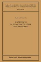 book Einführung in die Operative Logik und Mathematik