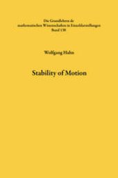 book Stability of Motion