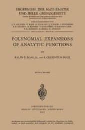 book Polynomial Expansions of Analytic Functions