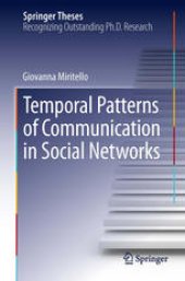 book Temporal Patterns of Communication in Social Networks