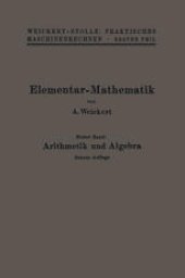 book Elementar-Mathematik: Eine leichtfaßliche Darstellung der für Maschinenbauer und Elektrotechniker unentbehrlichen Gesetze