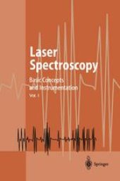 book Laser Spectroscopy: Basic Concepts and Instrumentation