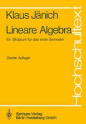 book Lineare Algebra: Ein Skriptum für das erste Semester